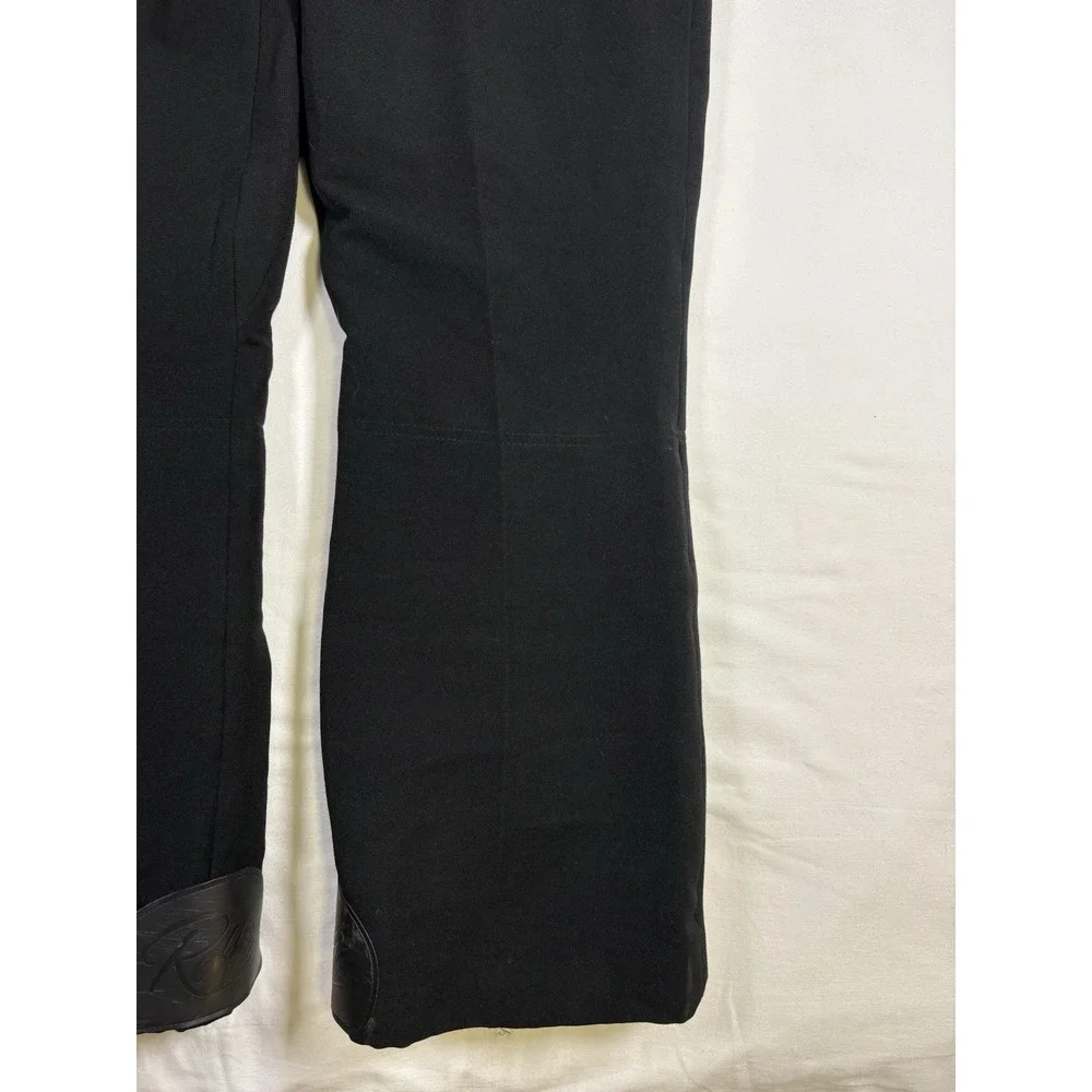 Vintage Roffe Ski Pants Men's 34 x 29 Black Stretch Jet Pants Made in USA Retro